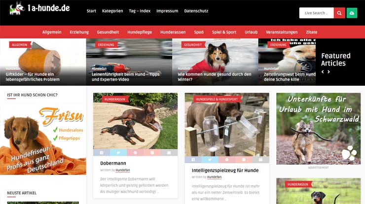 Hunde-Portal - alles über & Hundehaltung auf E-Business-Agentur.de